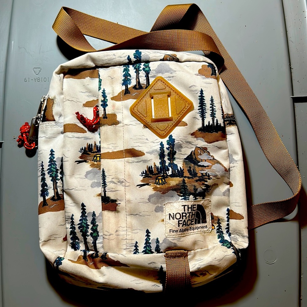 The North Face canvas crossbody bag